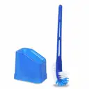 HIC Plastic Double Hockey Shape Toilet Cleaner Brush With Holder Stand, YI 473 – image 1