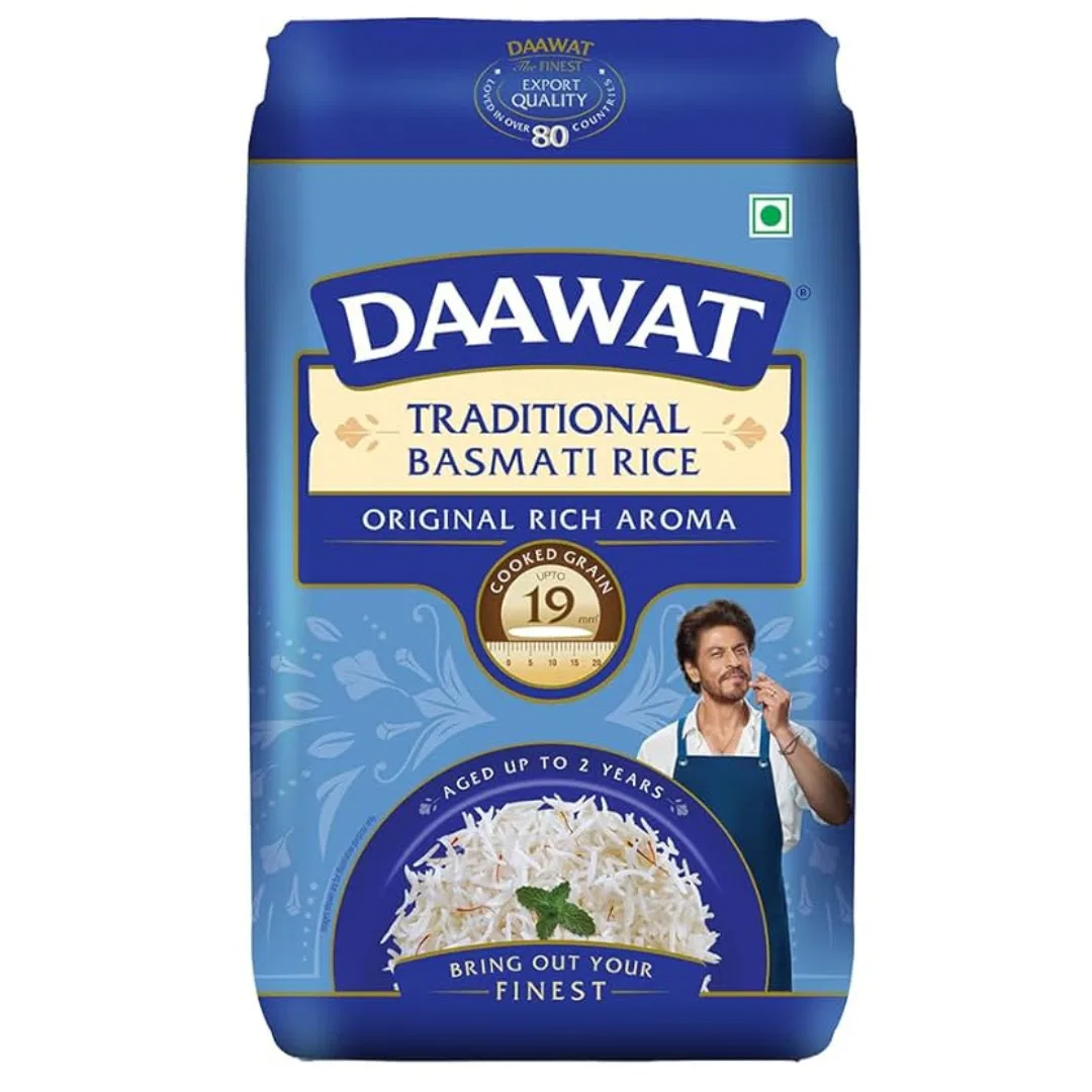 Daawat Traditional, Perfectly Aged Premium Basmati Rice with Rich Aroma, 1 Kg