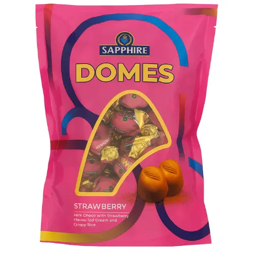 Sapphire Truffle Domes, Pouch, Strawberry -700g