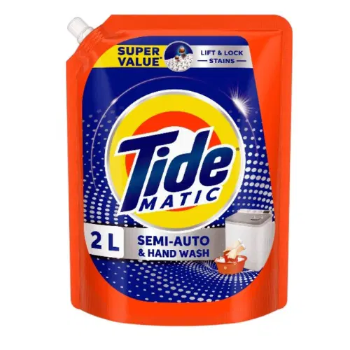 Tide Matic Semi-Auto & Hand Wash Liquid Detergent -2L