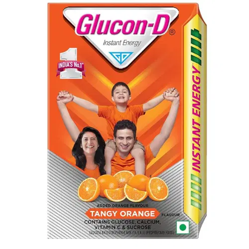 Glucon-D Instant Energy Drink- Tangy Orange -125g
