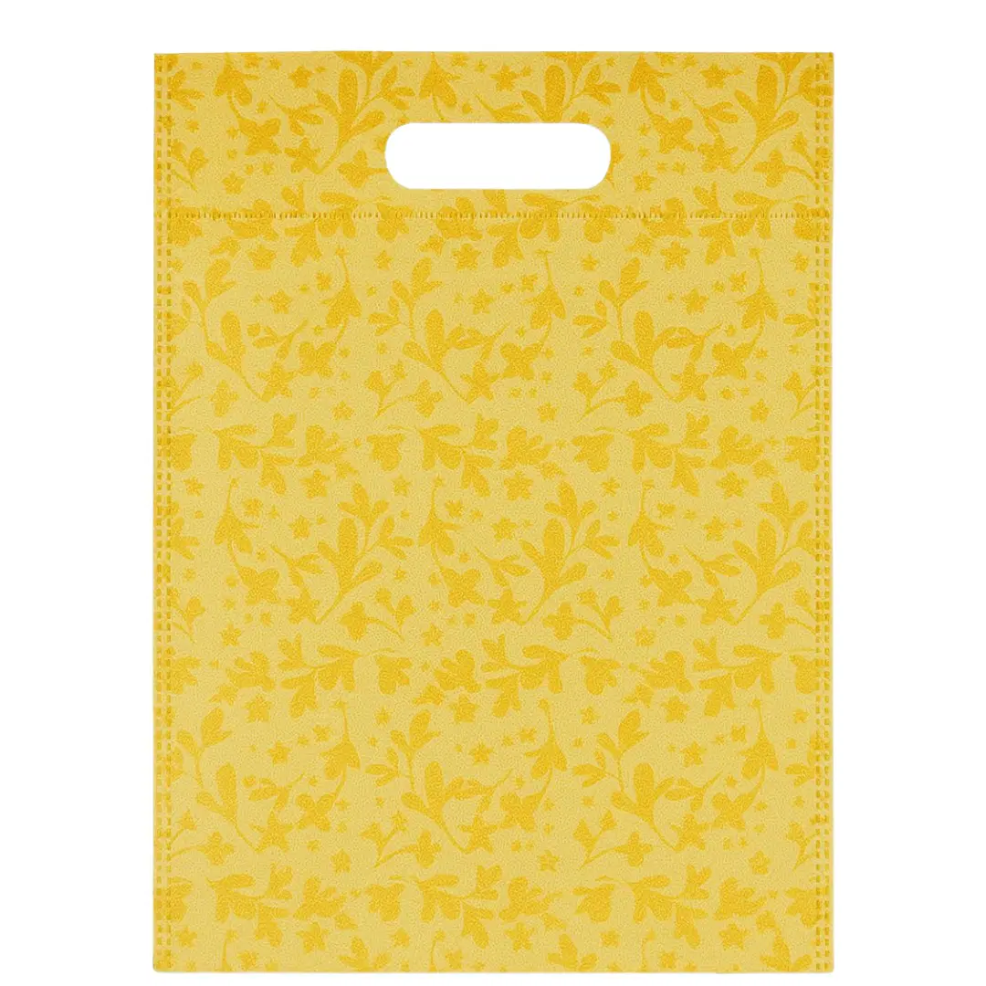 Non - Woven Yellow, Tissue Bag, Pack Of 50