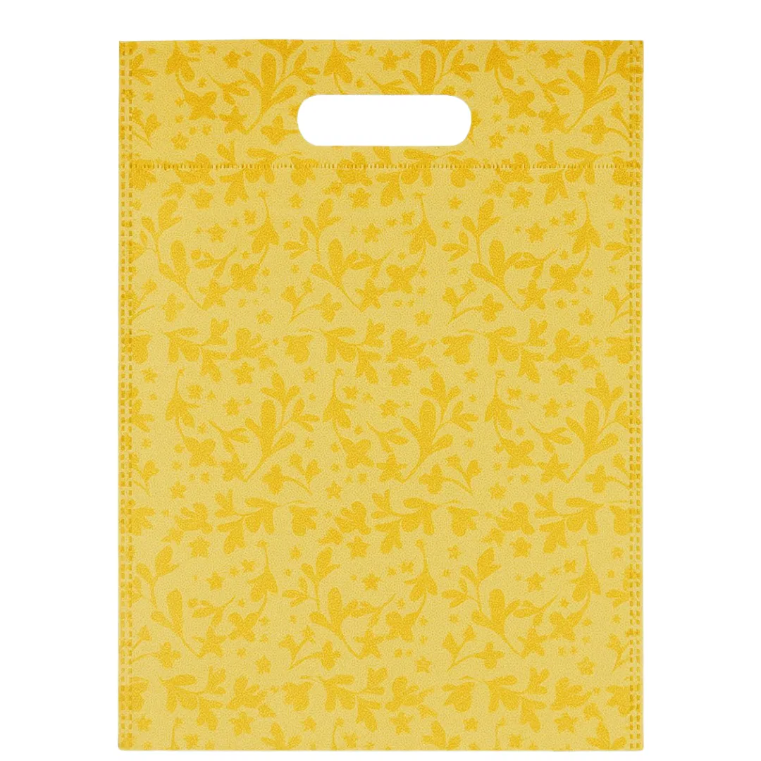 Non - Woven Yellow, Tissue Bag, Pack Of 50