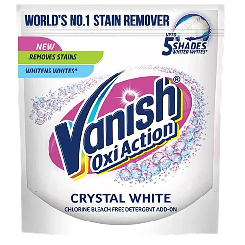 Vanish All in One Powder Detergent Booster - 400 g | Removes Stains, Whitens Whites and Brightens Colors