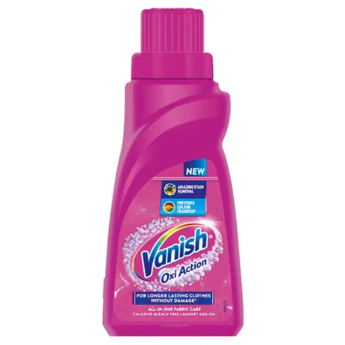 Vanish All in One Liquid Detergent Booster - 180 ml | Removes Stains, Whitens Whites and Brightens Colors