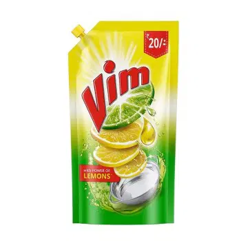 Vim Dishwash Liquid Gel Lemon Refill, Pouch