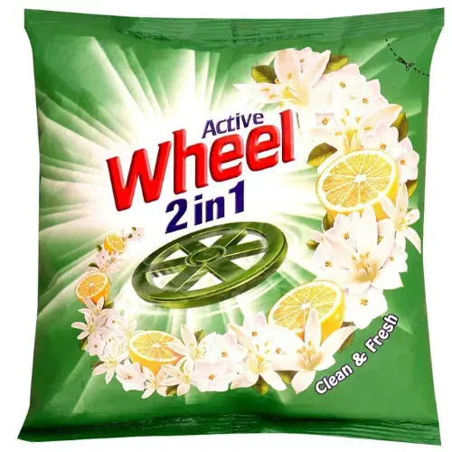 Active Wheel Lemon & Jasmin Detergent Powder -500gm