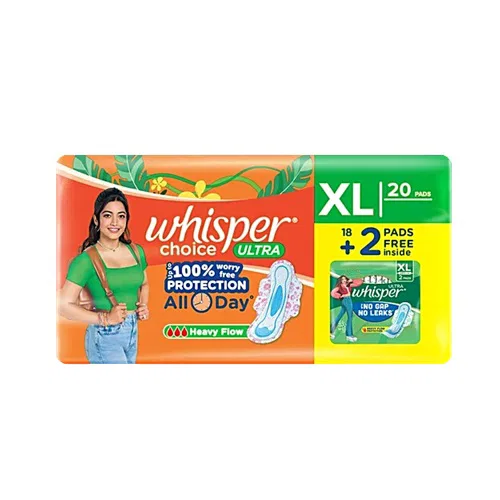 Whisper Choice Ultra XL (18+2Pads Free Inside)