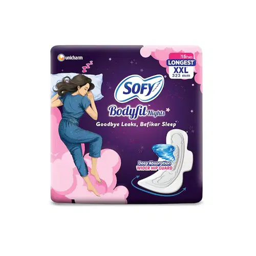 Sofy Bodyfit Nights Longest XXL 15 Pads