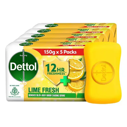 Dettol Lime Fresh with long lasting freshness  (4 x 100 g)