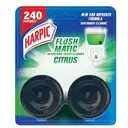 Harpic Flushmatic In-Cistern Toilet Cleaner Blocks, Citrus - 100 g | Lasts Upto 240 Flushes – image 1