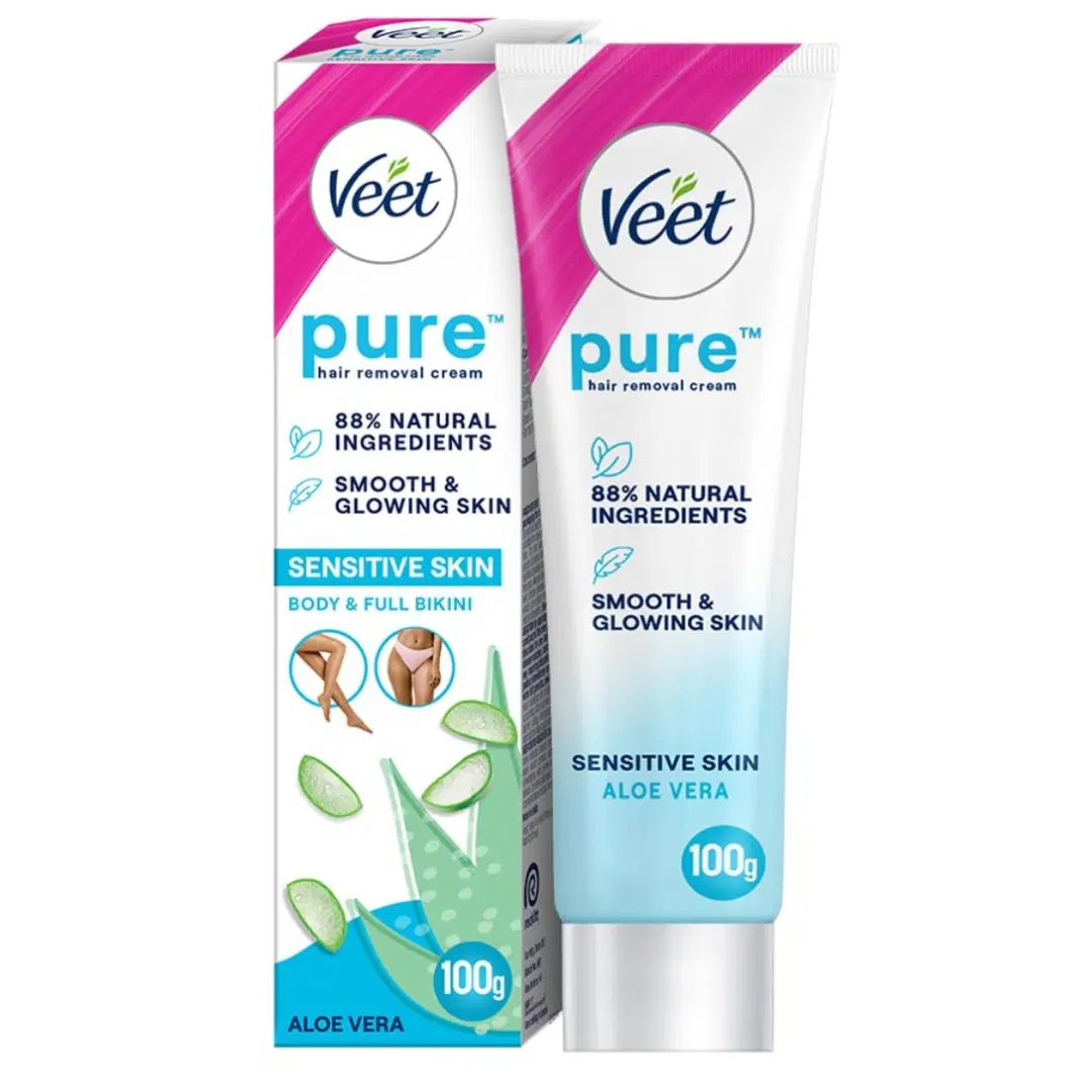 Veet Silk & Fresh Hair Removal Cream, Sensitive Skin - 100g
