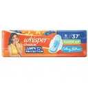 Whisper Choice Sanitary Pads, 6 Count Regular Pads – image 1