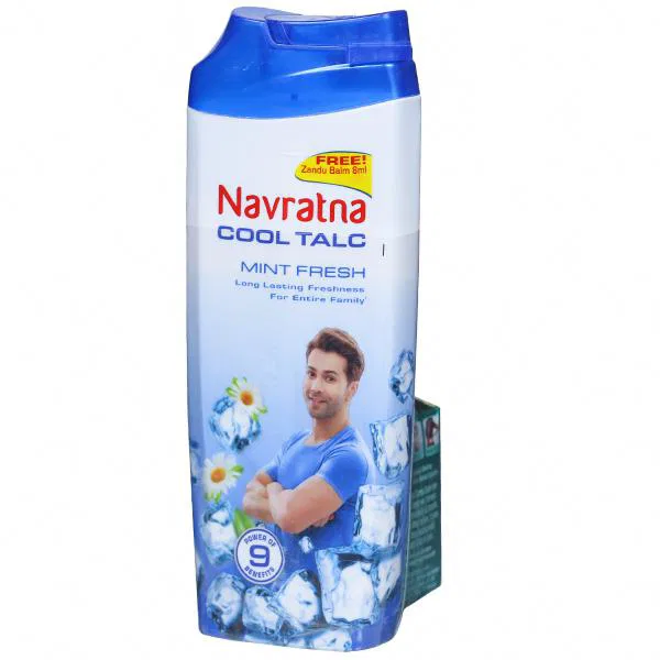 Navratna Cool Mint Fresh Talc 
