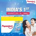 Pepsodent 2 in 1 Toothpaste, Plaque, Clean, Fresh Breath – image 2