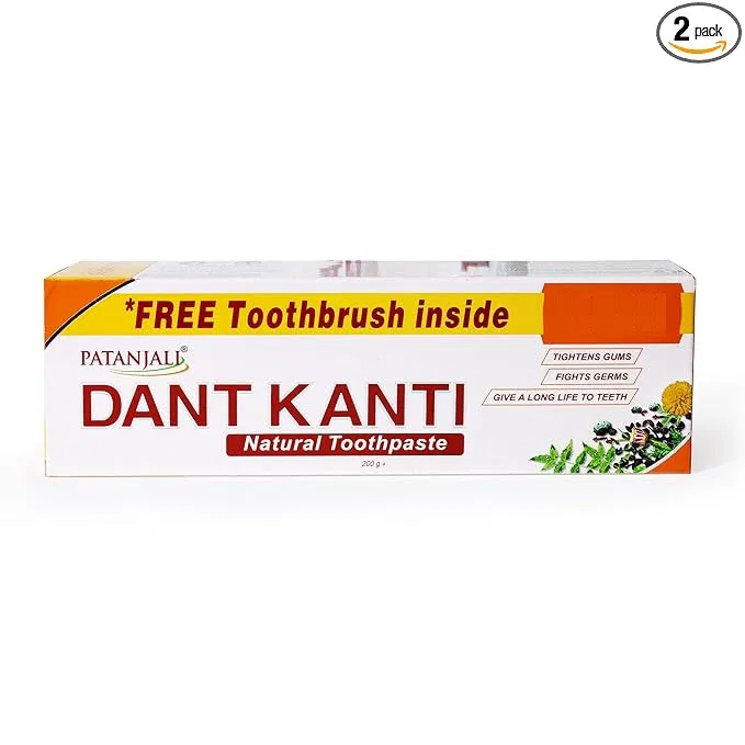 Patanjali Dant Kanti Toothpaste Free Toothbrush