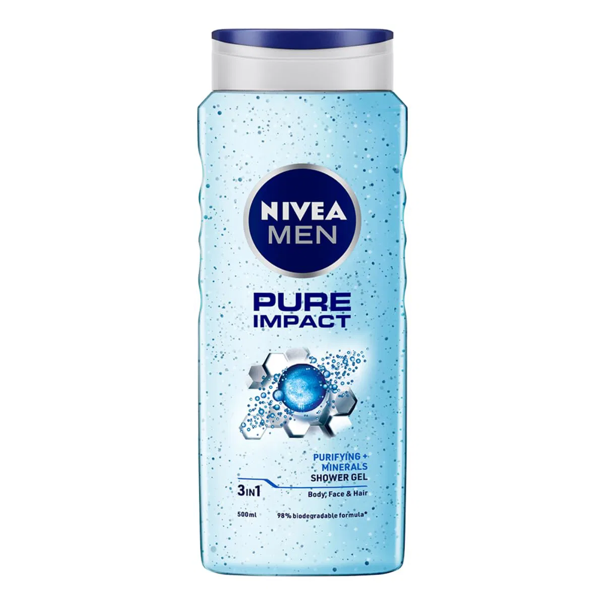 NIVEA Men Body Wash, Pure Impact Shower Gel