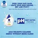 NIVEA Milk Delights Face Wash Fine Gramflour for Oily Skin – image 3