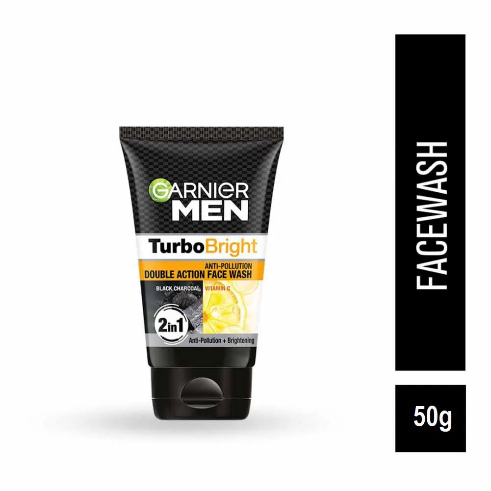 Garnier Men Power White Anti-Pollution Double Action Facewash 