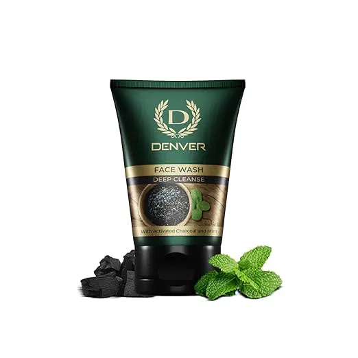 Denver Deep Cleanse With Activated Charcoal & Mint Face Wash 