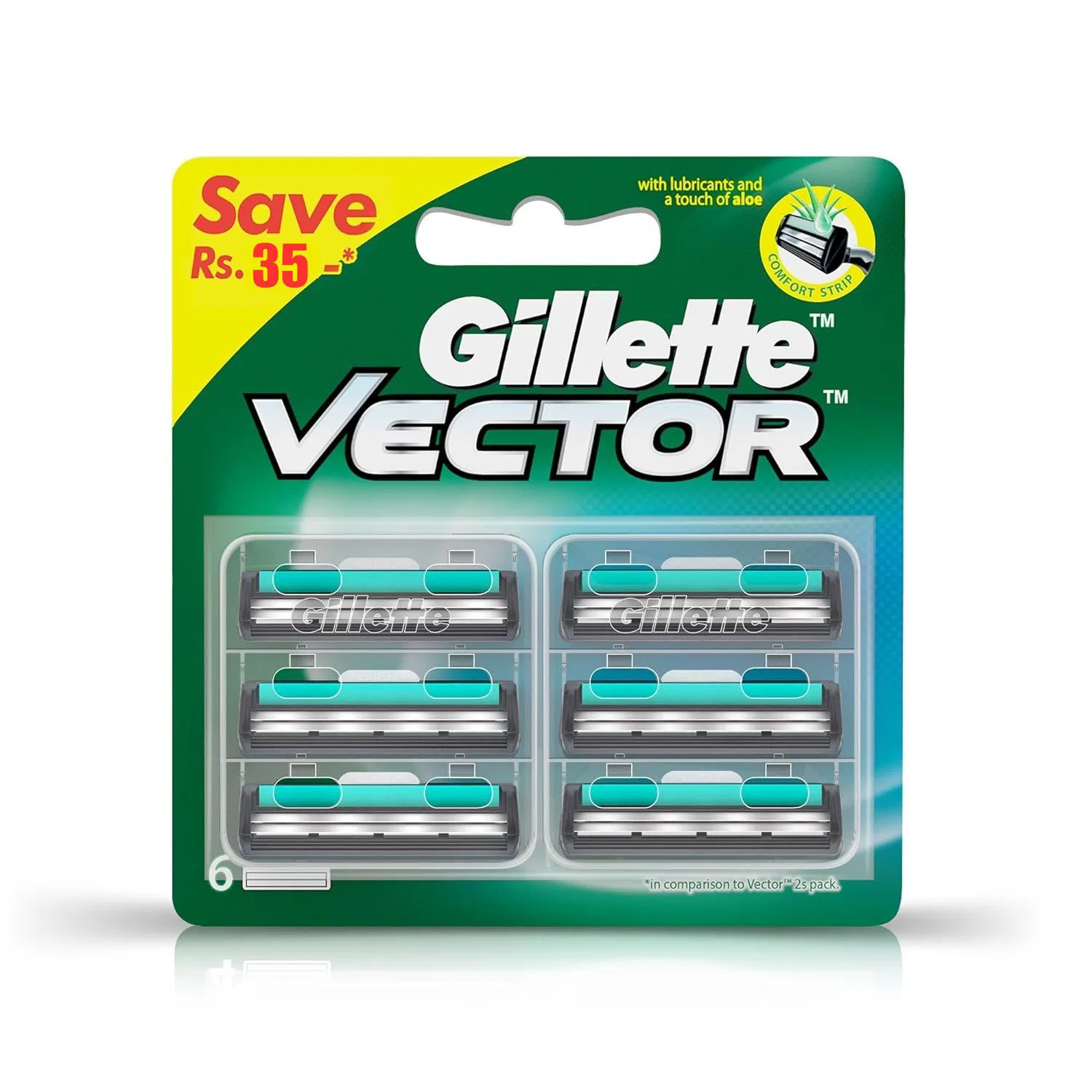 Gillette Vector Plus Cartridge, Medium