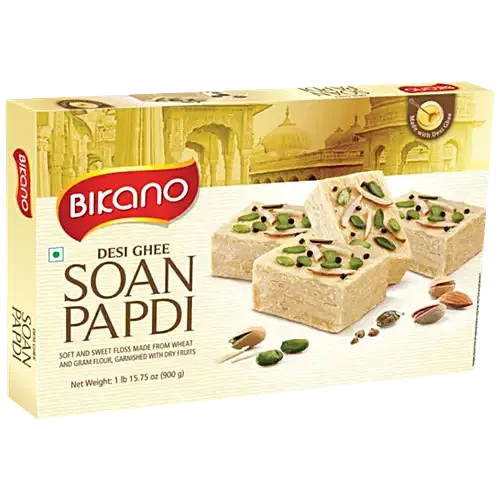 Bikano Soan Papdi - Desi Ghee, Soft & Sweet,