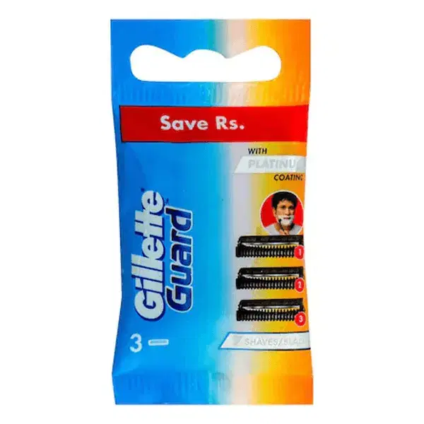 Gillette guard platinum coated blades 