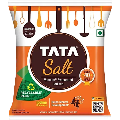 Tata Salt Vacuum Evaporated Iodised Edible Common Salt