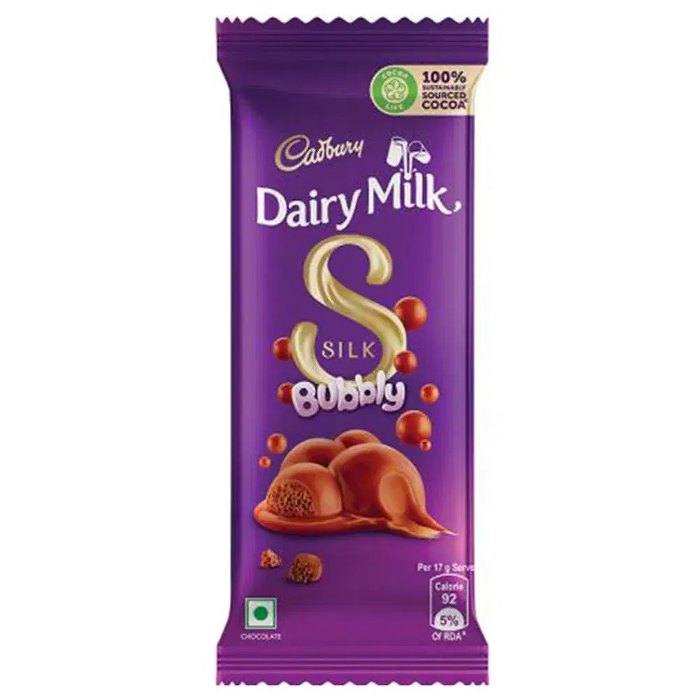 Cadbury Dairy Milk Silk Bubbly Chocolate Bar