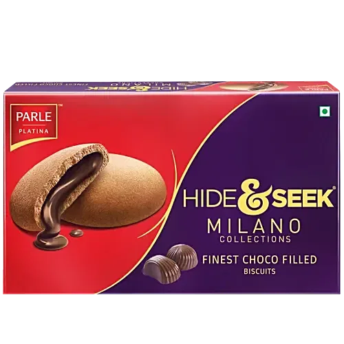 Parle Platina Hide & Seek Milano Collections Finest Choco Filled Biscuits