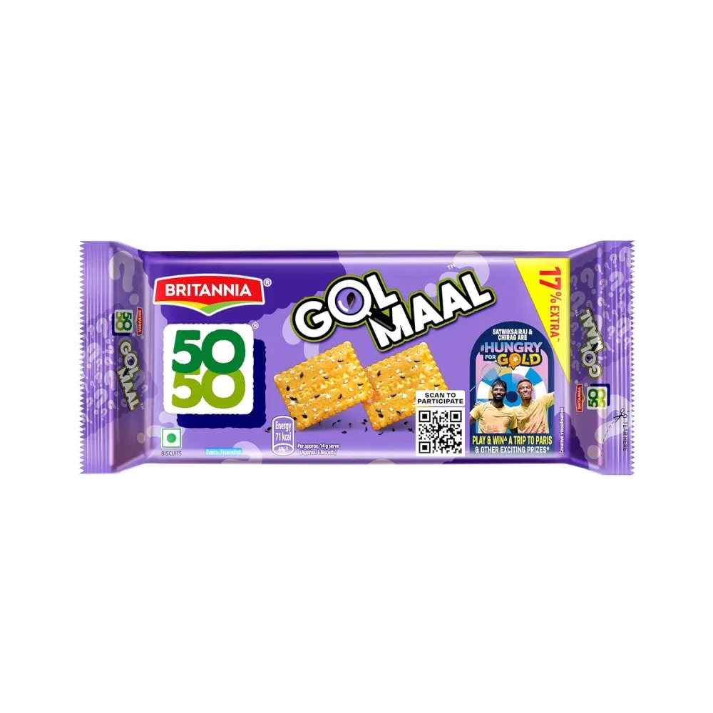 BRITANNIA 50-50 Golmaal Salted Biscuit Salted Biscuit