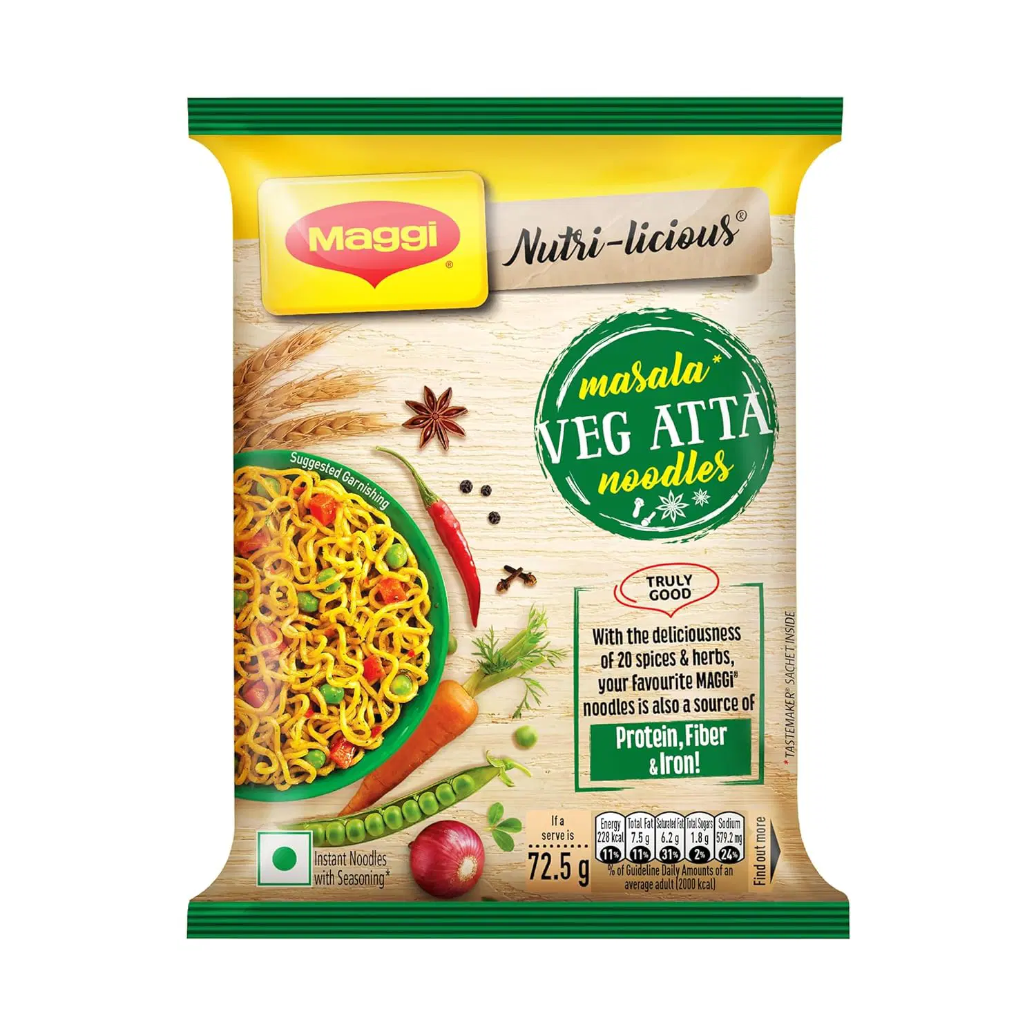 MAGGI Nutri-Licious Veg Atta Masala Noodles
