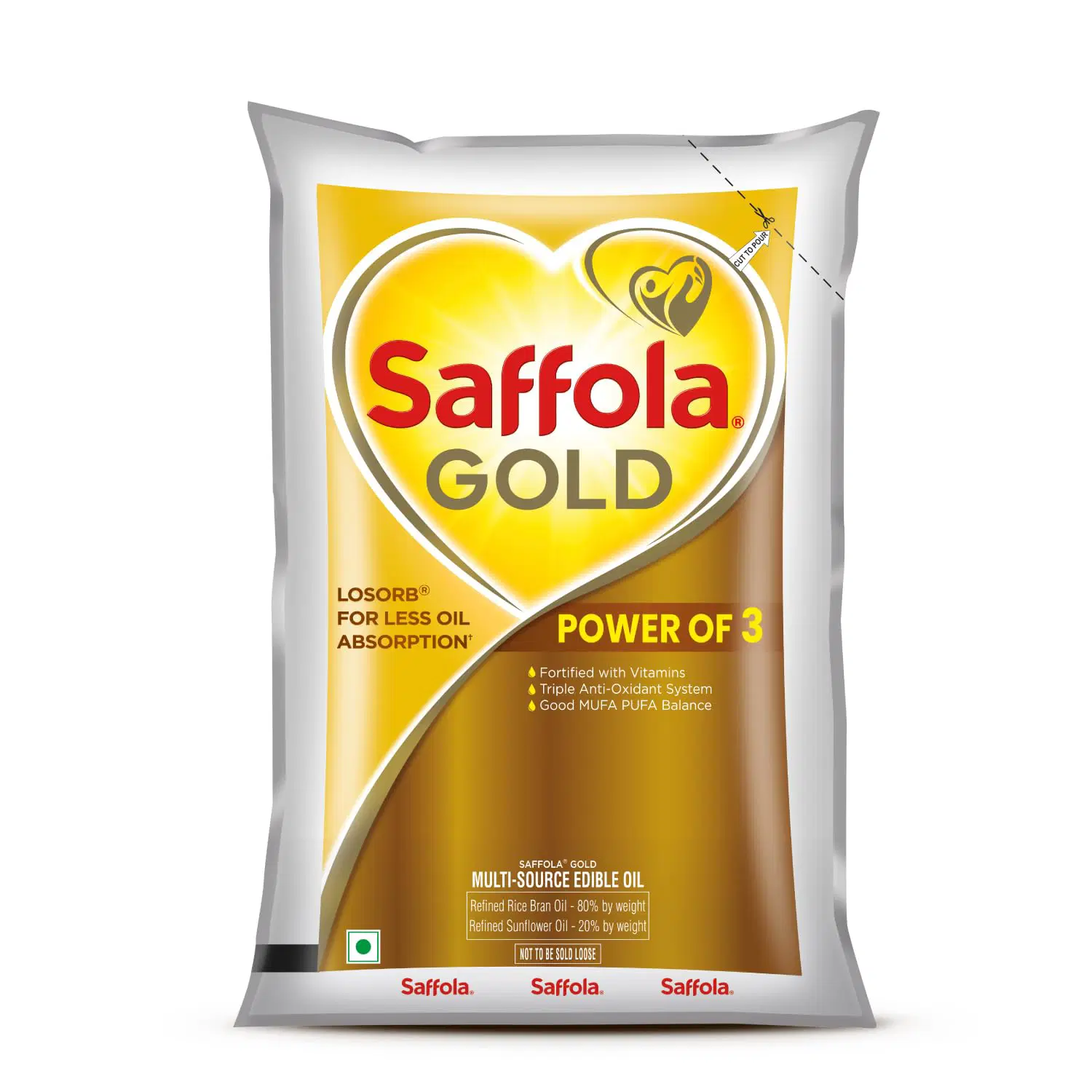 Saffola Gold Oil - Power Of 3