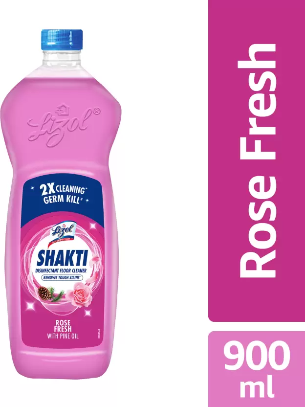 Lizol Shakti Disinfectant Floor Cleaner Rose Fresh 