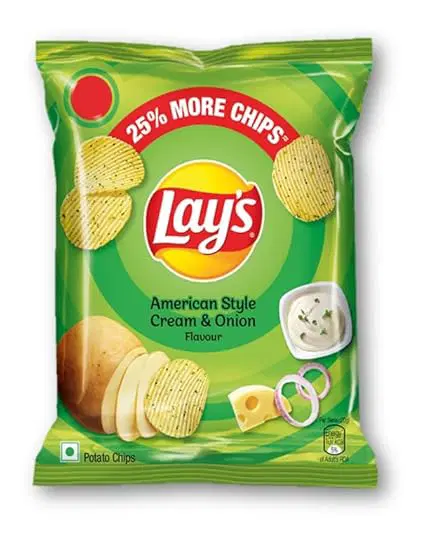 Lay's Potato Chips - American Style Cream and Onion Flavour