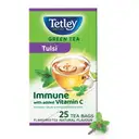 Tetley | Green Tea With Tulsi | Immune With Added Vitamin C | 25 Tea Bags – image 1
