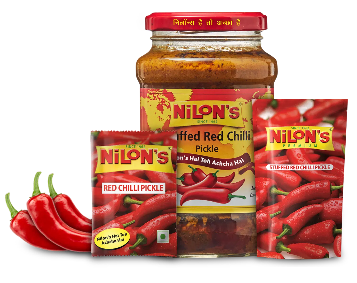 Nilon�s Stuffed Red Chilli Pickle