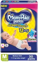 MamyPoko All Night Absorb comfortable baby Diaper M 30 – image 1