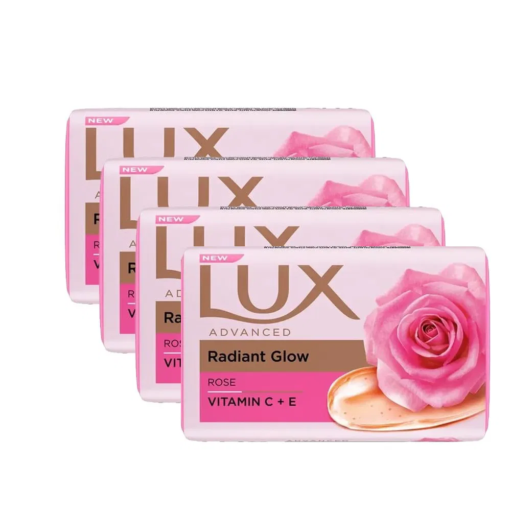 Lux Soft Glow Rose & Vitamin E For Glowing Skin Beauty Soap 