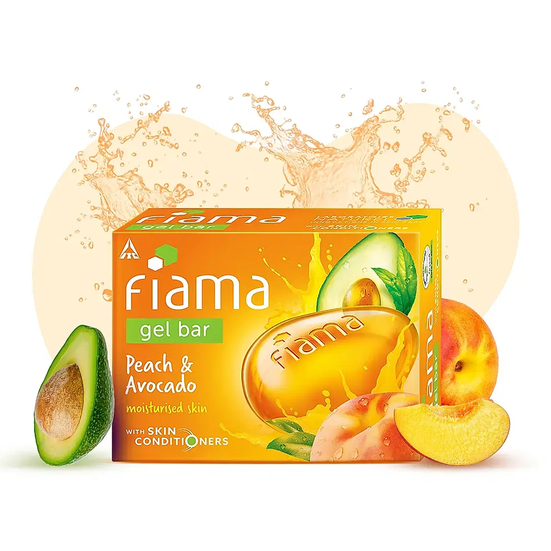 Fiama Gel Bar Peach and Avocado 125 gm