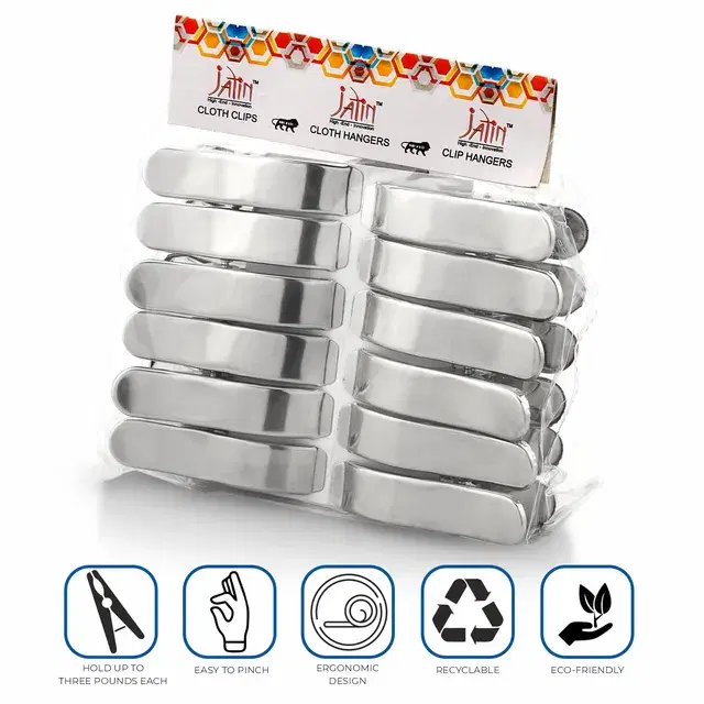 Jatin Steel Cloth Clips