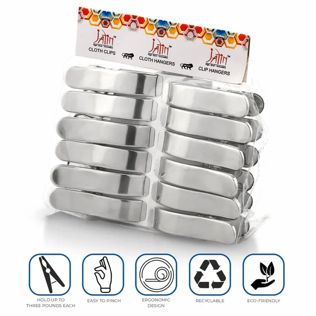 Jatin Steel Cloth Clips