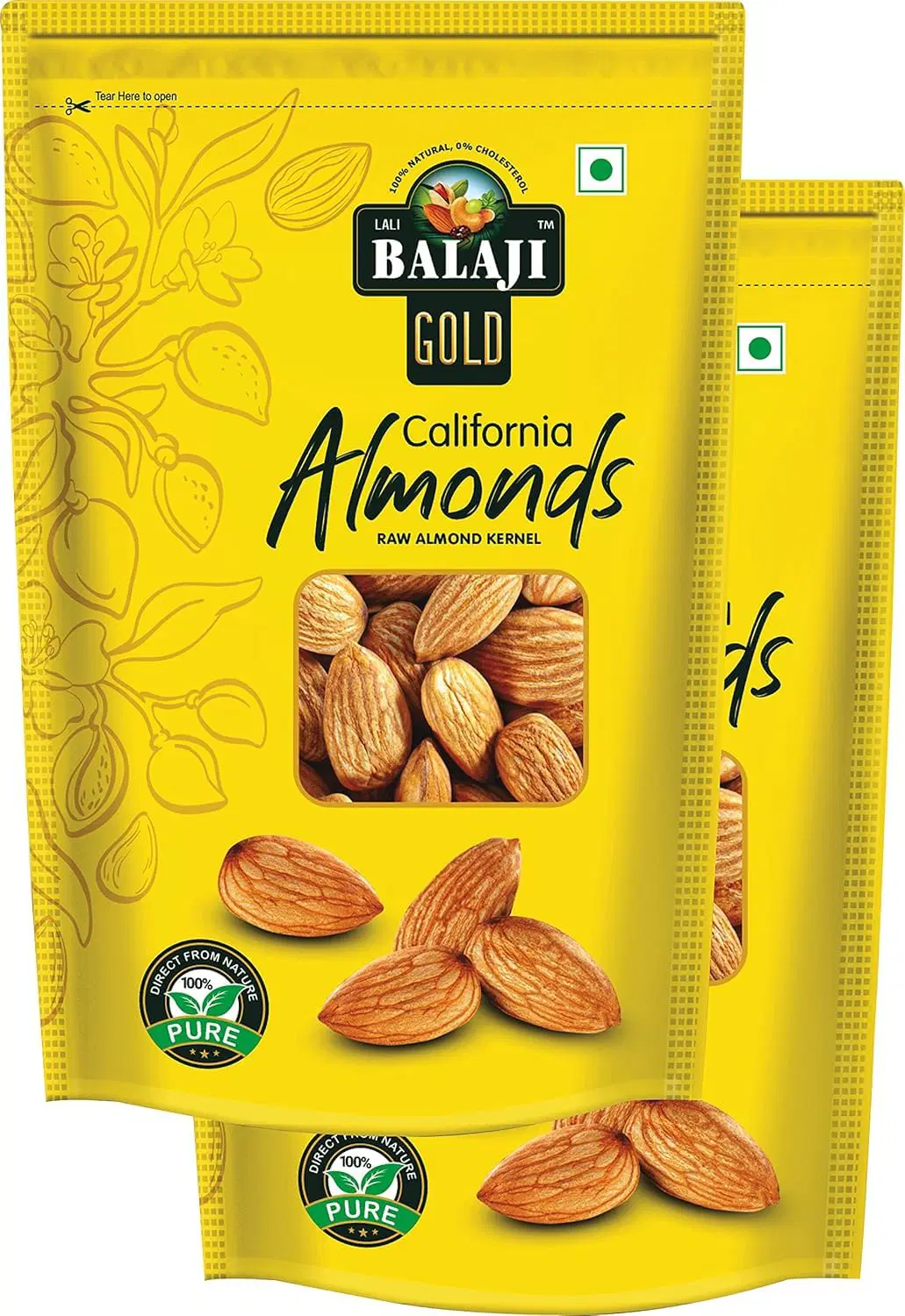 NUTBASKET Pure California Almonds Whole