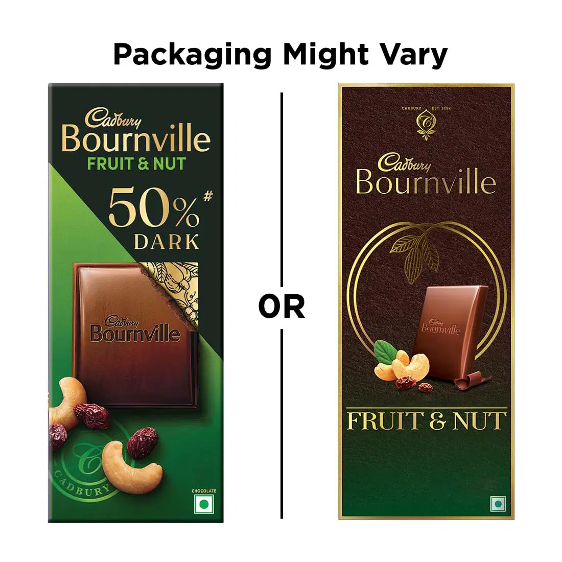 Cadbury Bournville Fruit And Nut Dark Chocolate Bar