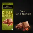 Cadbury Temptations Rum & Raisins Premium Chocolate Bar – image 3