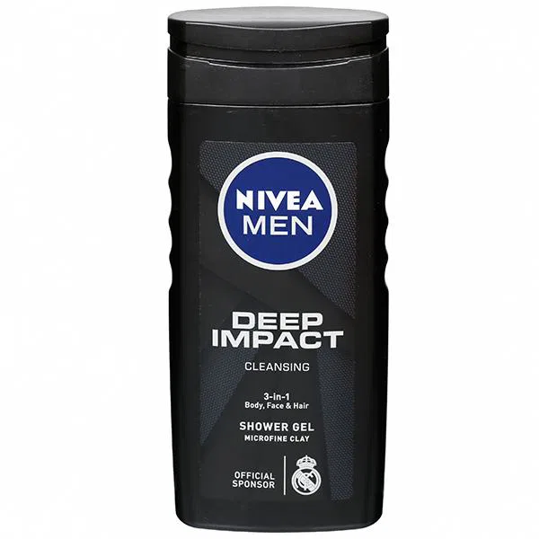 Nivea Men Deep Impact Cleansing 3 In 1 Shower Ge