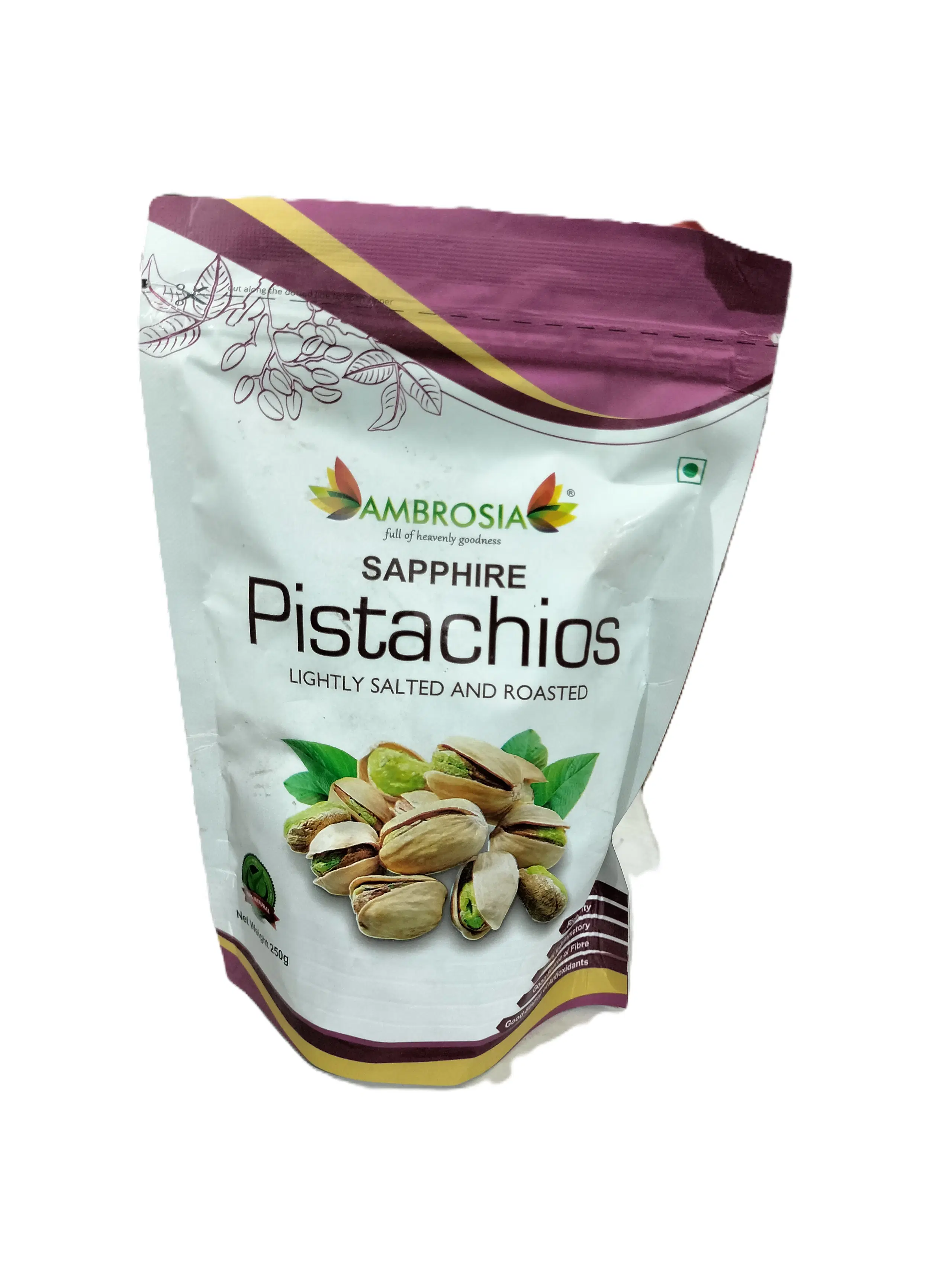 Ambrosia Sapphire Pistachios Roasted & Salted 