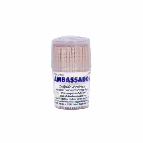 Ambassador Round Wooden Toothpicks