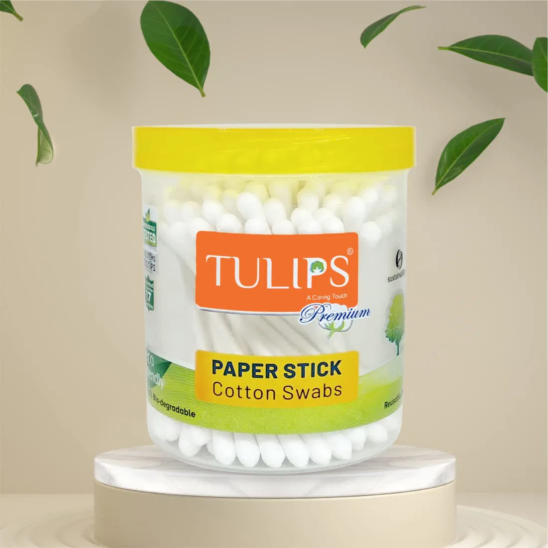 Tulips Premium Paper Stick Cotton Ear Buds