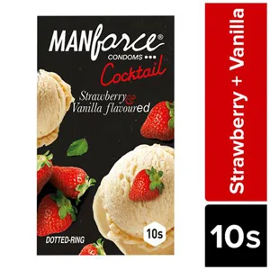 manforce strawberry vanilla dotted ring cocktail 10n
